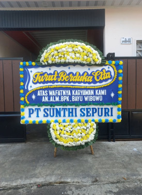 Papan Bunga Duka di Alai Parak Kopi